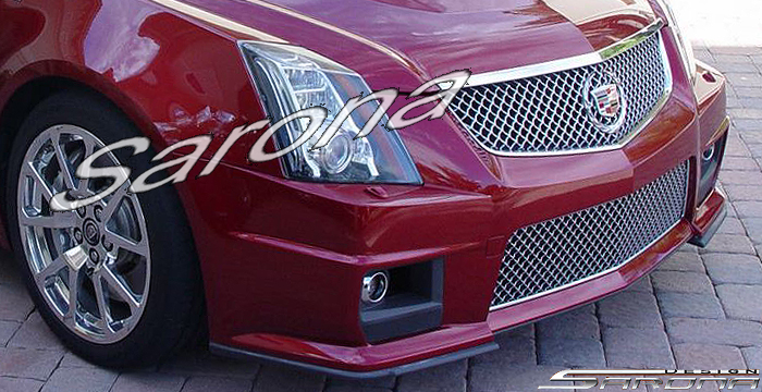 Custom Cadillac CTS  Sedan Front Bumper (2008 - 2013) - $990.00 (Part #CD-014-FB)